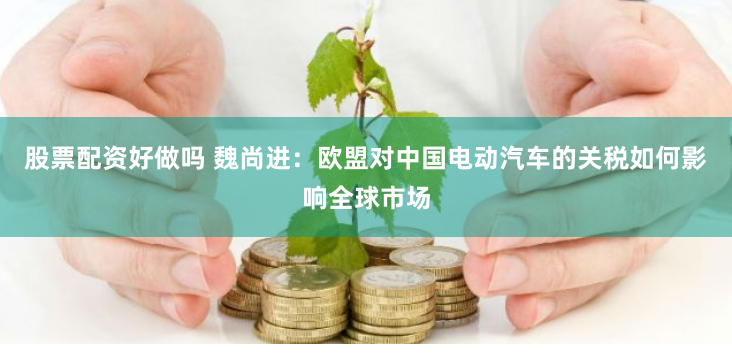 股票配资好做吗 魏尚进：欧盟对中国电动汽车的关税如何影响全球市场